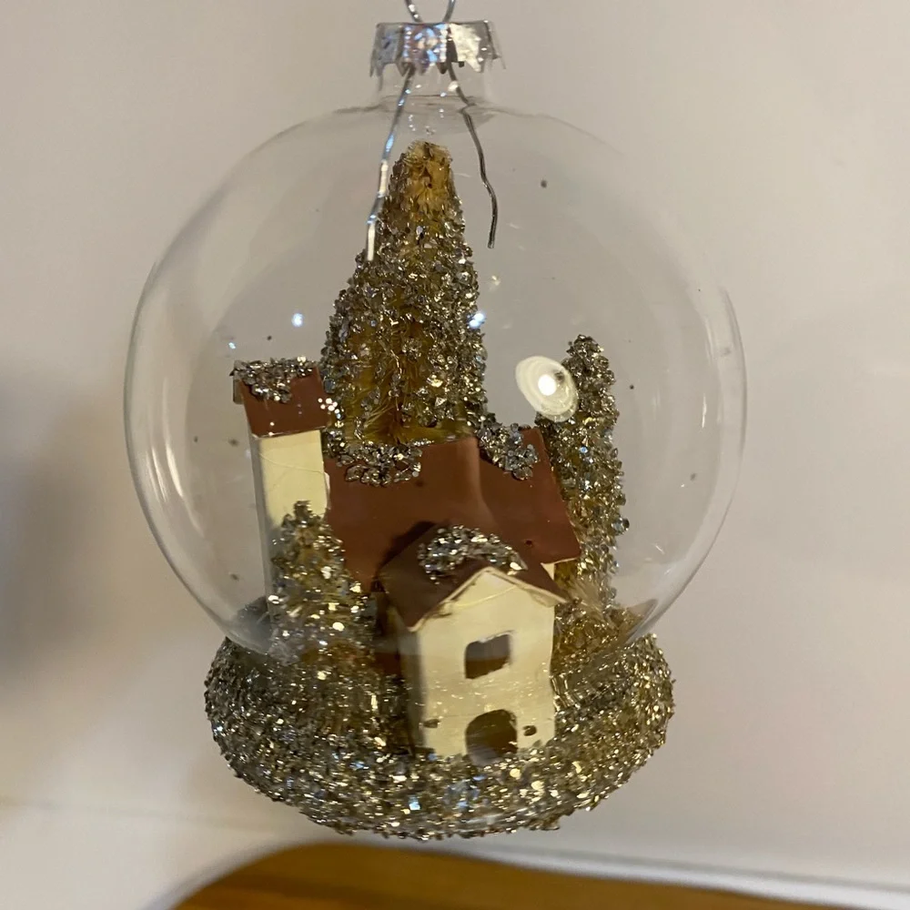 Glittery Ornament/ Home and Gold Trees